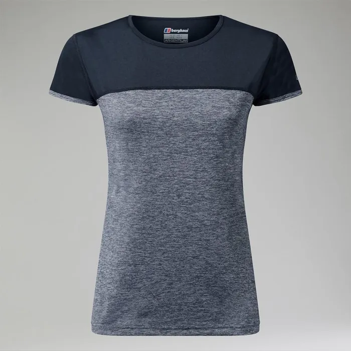 Berghaus TShirts Voyager Tech Tee Short Sleeve Crew 8211 Dark Grey Black 8211 Women