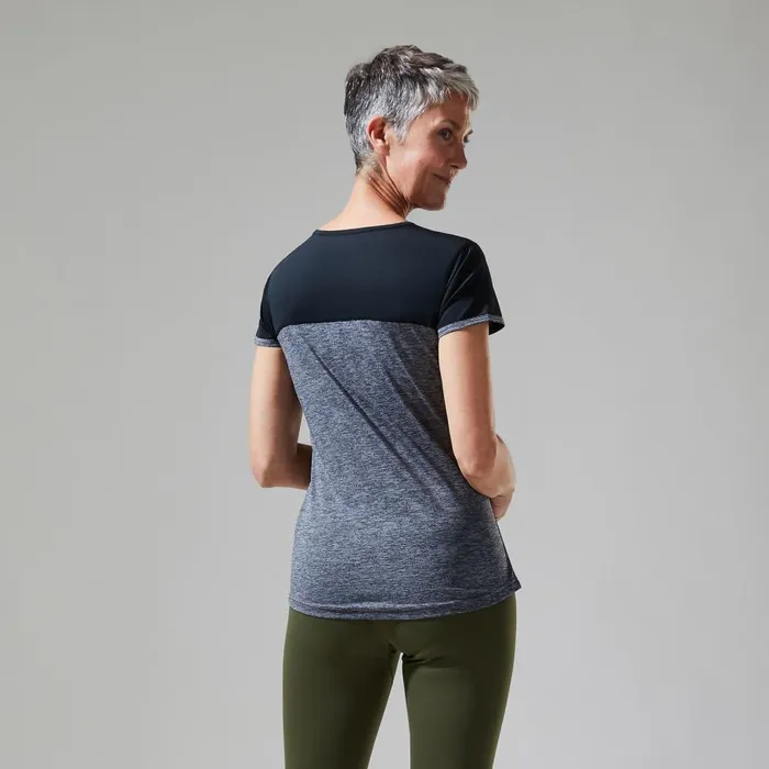 Berghaus TShirts Voyager Tech Tee Short Sleeve Crew 8211 Dark Grey Black 8211 Women