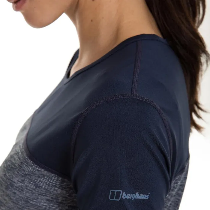 Berghaus TShirts Voyager Tech Tee SS Crew 8211 Blue 8211 Women Berghaus TShirts Voyager Tech Tee SS Crew 8211 Blue 8211 Women