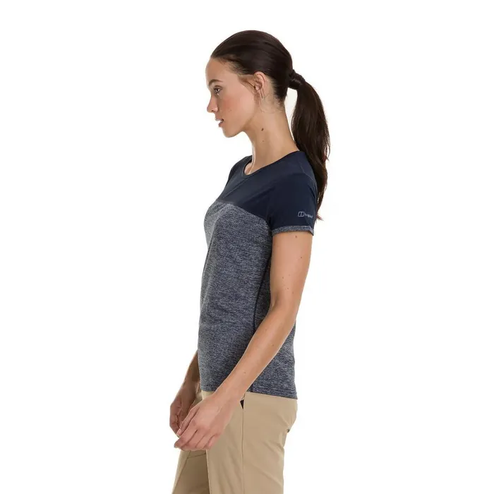 Berghaus TShirts Voyager Tech Tee SS Crew 8211 Blue 8211 Women Berghaus TShirts Voyager Tech Tee SS Crew 8211 Blue 8211 Women