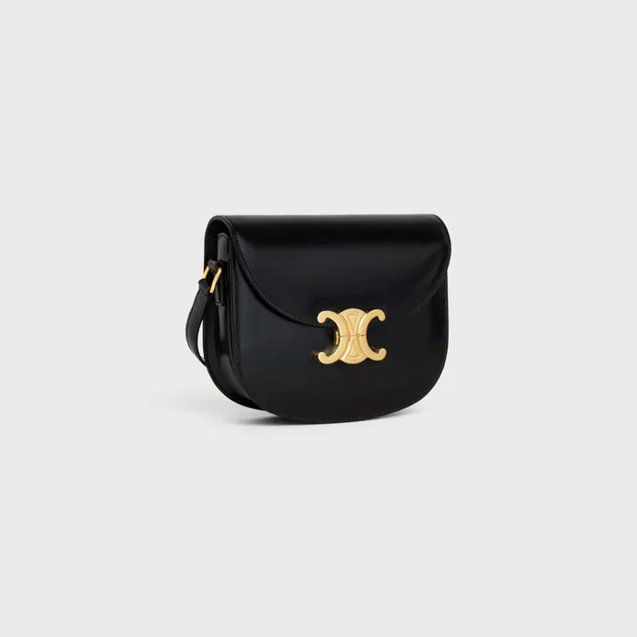 Besace Clea In Shiny Calfskin Black Women CELINE CLEA Besace Clea In Shiny Calfskin Black Women CELINE CLEA