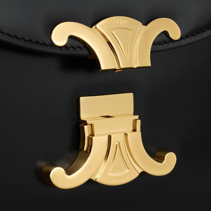 Besace Clea In Shiny Calfskin Black Women CELINE CLEA Besace Clea In Shiny Calfskin Black Women CELINE CLEA