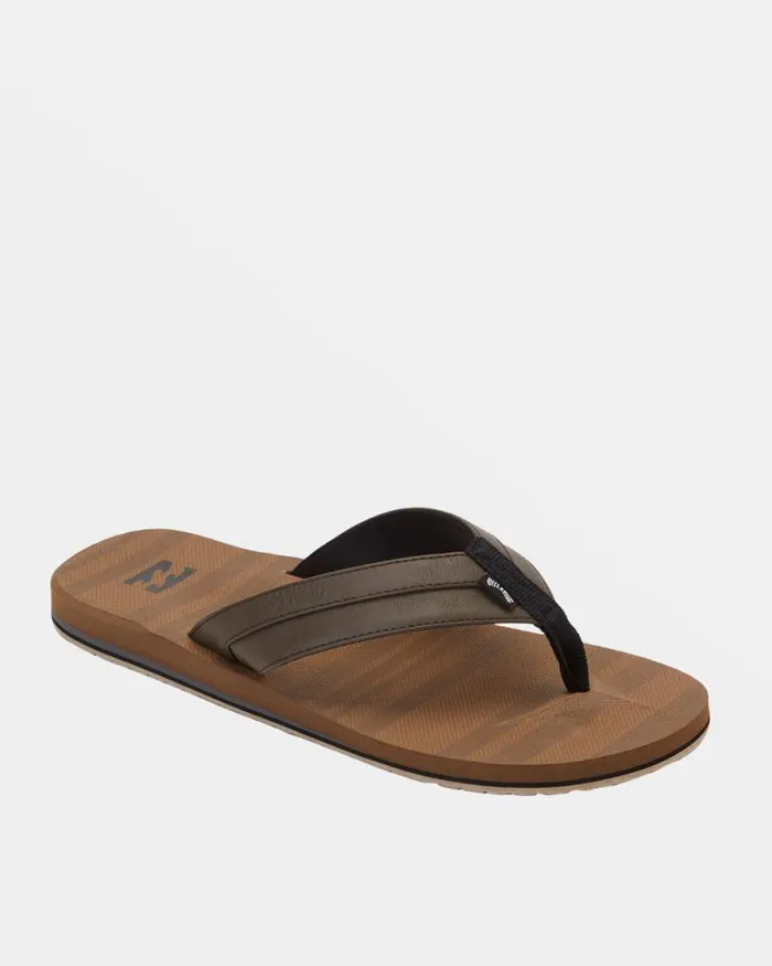Billabong Flip Flops All Day Impact Print SlipOn Sandals Chestnut 8211 Men Billabong Flip Flops All Day Impact Print SlipOn Sandals Chestnut 8211 Men
