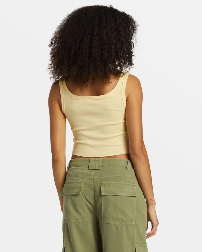 Billabong Graphic Tees and Tanks Escape To Nature Cropped Tank Top Retro Yellow 8211 Women Billabong Graphic Tees and Tanks Escape To Nature Cropped Tank Top Retro Yellow 8211 Women