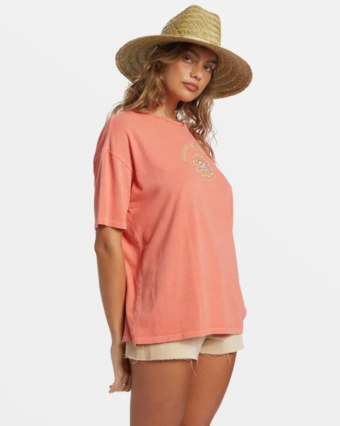 Billabong Graphic Tees and Tanks Its The Season TShirt Papaya 8211 Women Billabong Graphic Tees and Tanks Its The Season TShirt Papaya 8211 Women