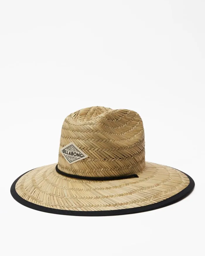 Billabong Hats and Beanies Classic Printed Straw Hat Black Pebble 8211 Women