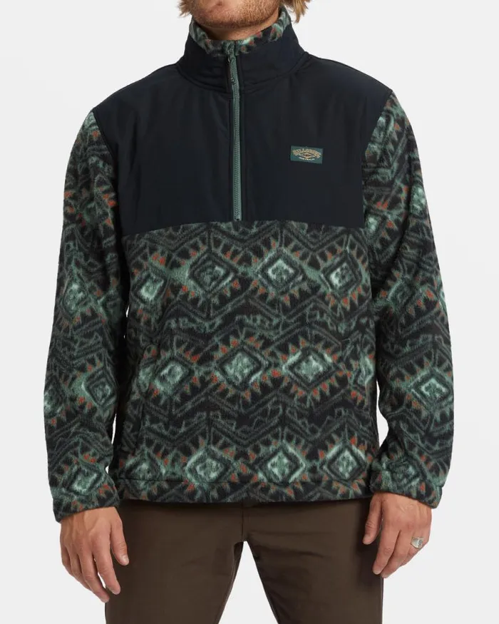 Billabong Hoodies and Fleece Boundary Reissue Polar Fleece Half Zip Pullover Black 8211 Men Billabong Hoodies and Fleece Boundary Reissue Polar Fleece Half Zip Pullover Black 8211 Men