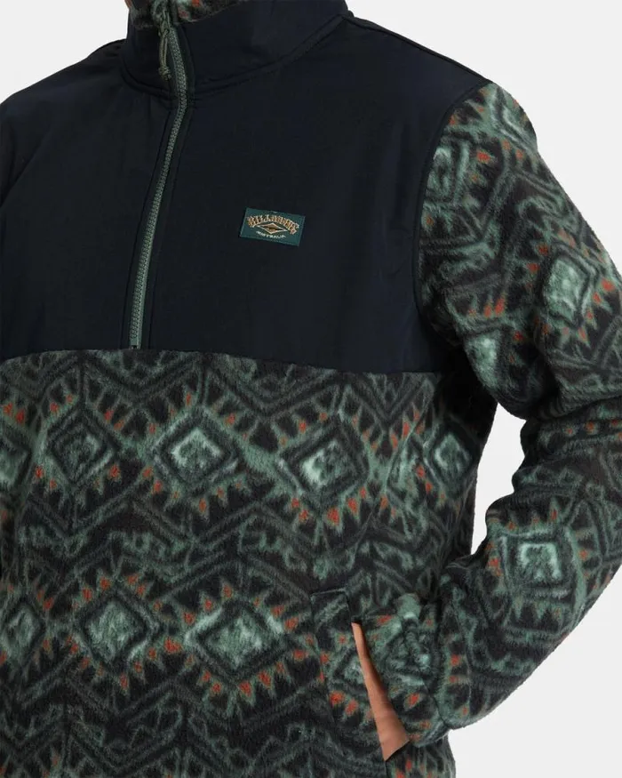 Billabong Hoodies and Fleece Boundary Reissue Polar Fleece Half Zip Pullover Black 8211 Men Billabong Hoodies and Fleece Boundary Reissue Polar Fleece Half Zip Pullover Black 8211 Men