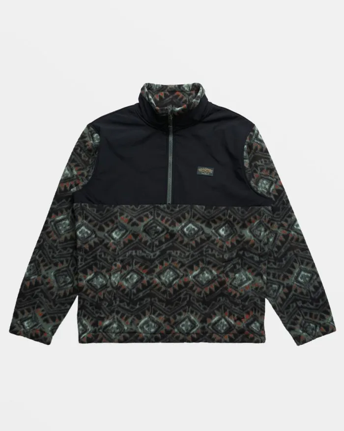 Billabong Hoodies and Fleece Boundary Reissue Polar Fleece Half Zip Pullover Black 8211 Men Billabong Hoodies and Fleece Boundary Reissue Polar Fleece Half Zip Pullover Black 8211 Men