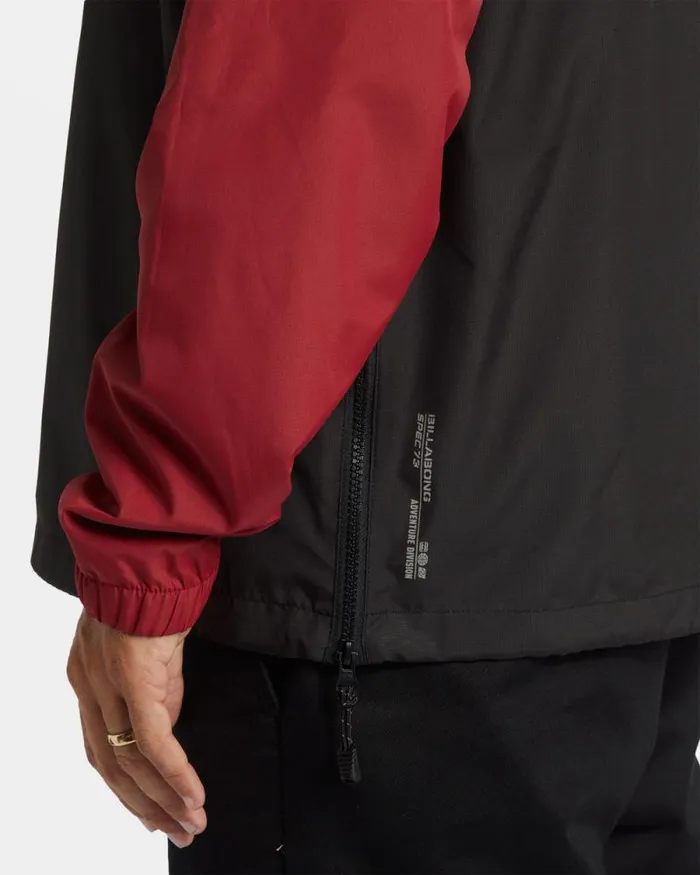 Billabong Jackets Spec 73 Windswell HalfZip Windbreaker Dusty Red 8211 Men Billabong Jackets Spec 73 Windswell HalfZip Windbreaker Dusty Red 8211 Men