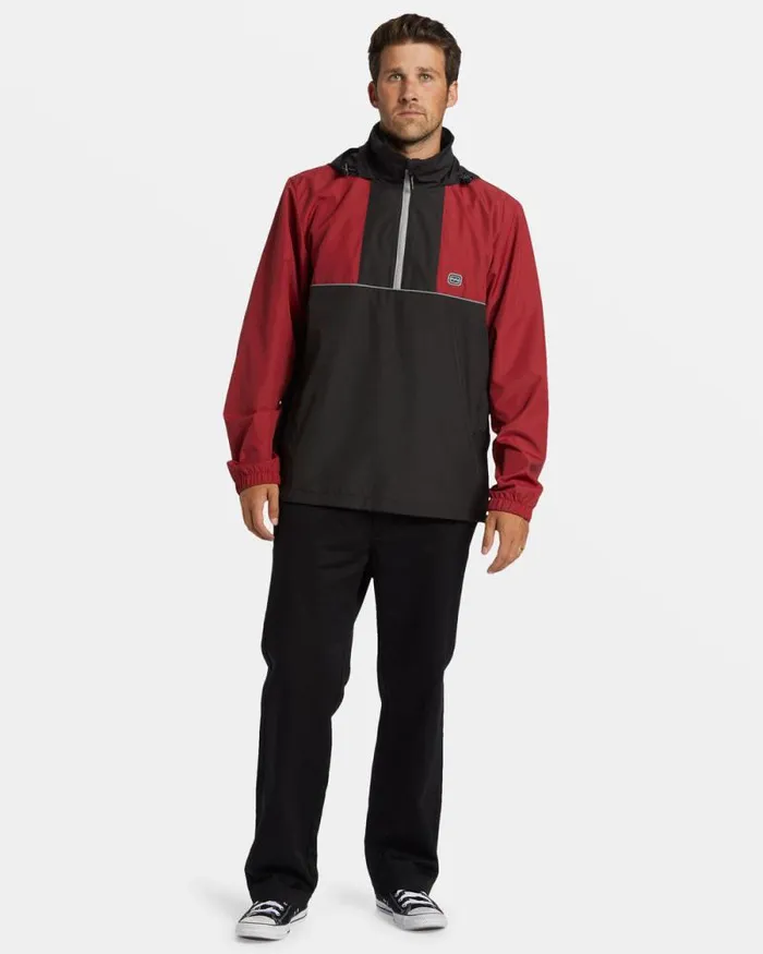 Billabong Jackets Spec 73 Windswell HalfZip Windbreaker Dusty Red 8211 Men Billabong Jackets Spec 73 Windswell HalfZip Windbreaker Dusty Red 8211 Men