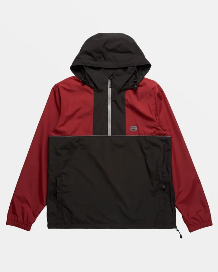 Billabong Jackets Spec 73 Windswell HalfZip Windbreaker Dusty Red 8211 Men Billabong Jackets Spec 73 Windswell HalfZip Windbreaker Dusty Red 8211 Men