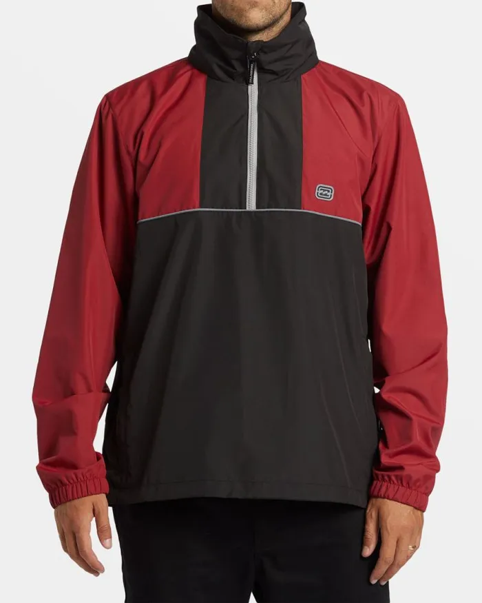 Billabong Jackets Spec 73 Windswell HalfZip Windbreaker Dusty Red 8211 Men Billabong Jackets Spec 73 Windswell HalfZip Windbreaker Dusty Red 8211 Men