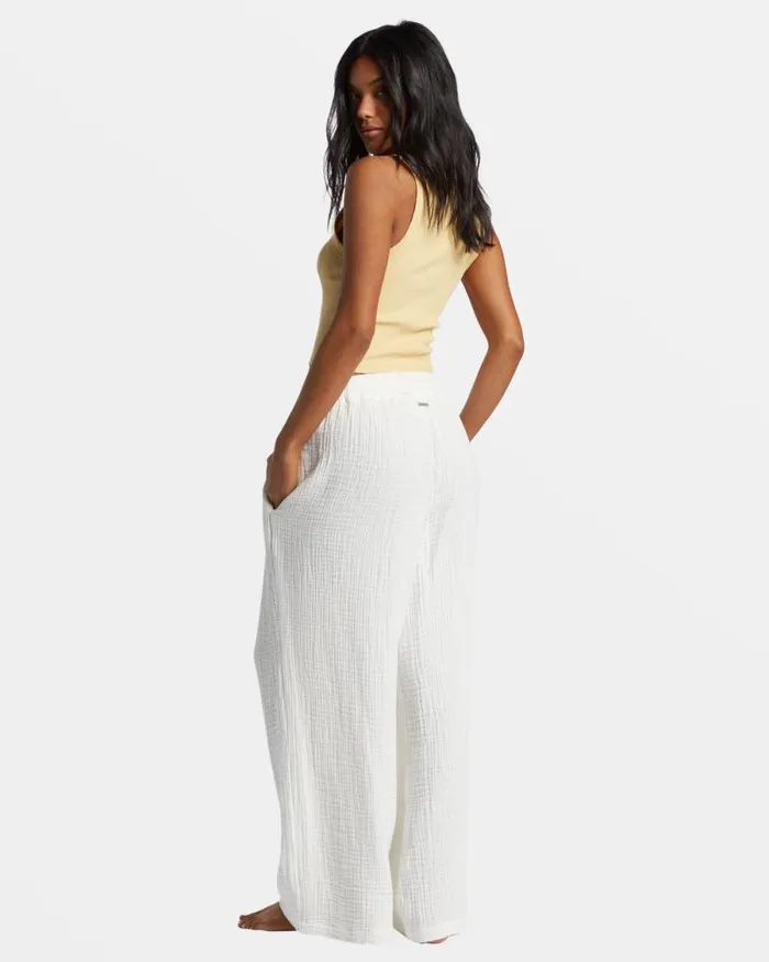 Billabong Jeans and Pants Follow Me Pant 2 Pants Salt Crystal 8211 Women Billabong Jeans and Pants Follow Me Pant 2 Pants Salt Crystal 8211 Women