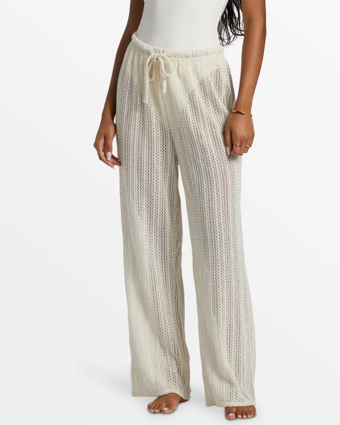 Billabong Jeans and Pants Largo Beach Pant Cover Up Salt Crystal 8211 Women Billabong Jeans and Pants Largo Beach Pant Cover Up Salt Crystal 8211 Women