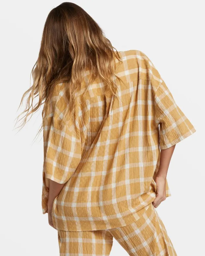 Billabong Matching Sets Beach Side Oversized Short Sleeve Shirt Hemp 2 8211 Women Billabong Matching Sets Beach Side Oversized Short Sleeve Shirt Hemp 2 8211 Women