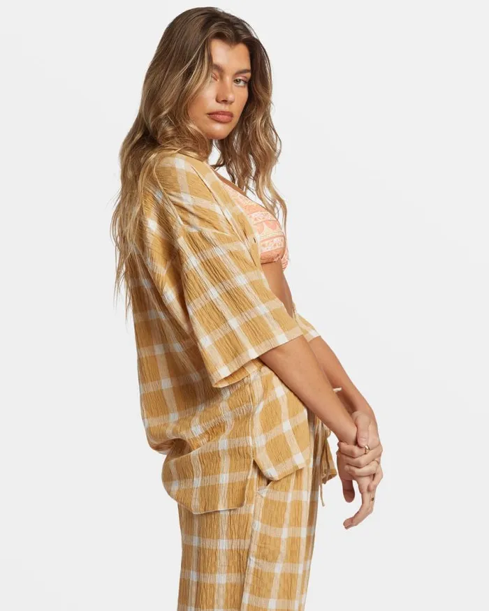 Billabong Matching Sets Beach Side Oversized Short Sleeve Shirt Hemp 2 8211 Women Billabong Matching Sets Beach Side Oversized Short Sleeve Shirt Hemp 2 8211 Women