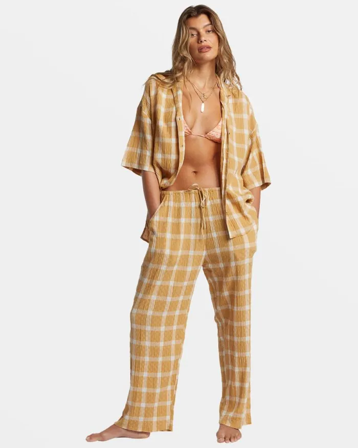 Billabong Matching Sets Beach Side Oversized Short Sleeve Shirt Hemp 2 8211 Women Billabong Matching Sets Beach Side Oversized Short Sleeve Shirt Hemp 2 8211 Women