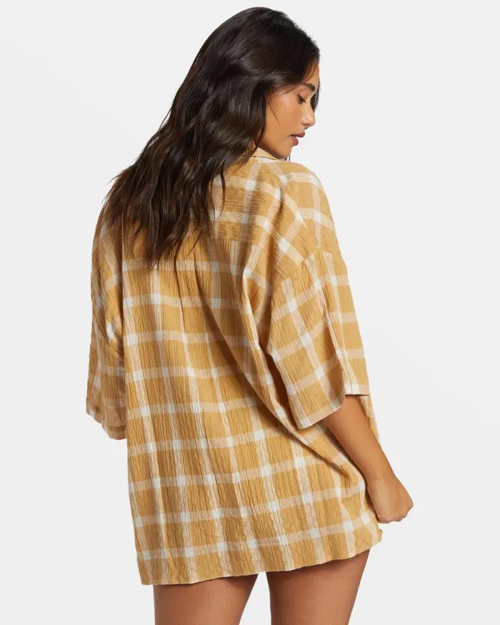 Billabong Matching Sets Beach Side Oversized Short Sleeve Shirt Hemp 2 8211 Women Billabong Matching Sets Beach Side Oversized Short Sleeve Shirt Hemp 2 8211 Women