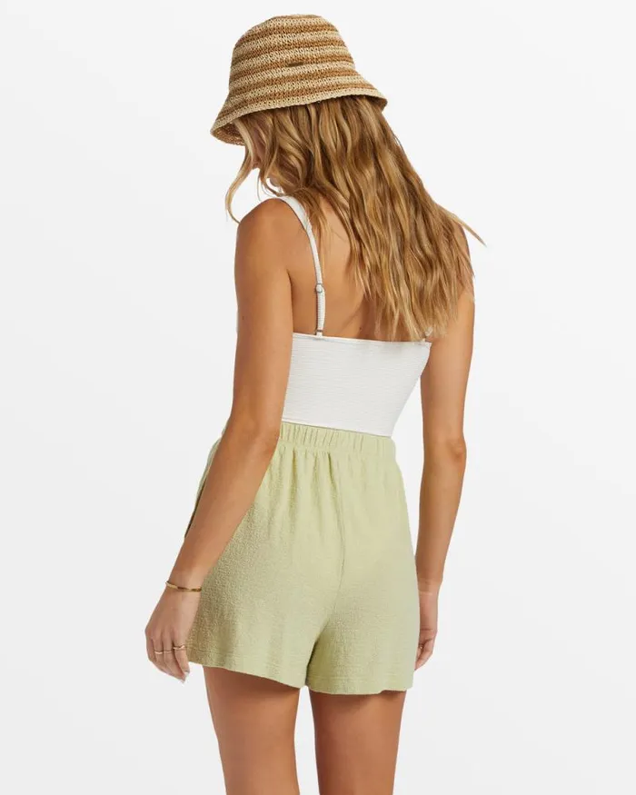 Billabong Matching Sets Harbor Elastic Waist Shorts Light Avocado 8211 Women Billabong Matching Sets Harbor Elastic Waist Shorts Light Avocado 8211 Women
