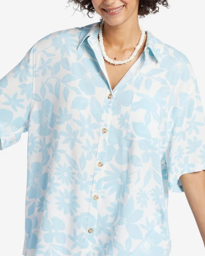 Billabong Matching Sets On Vacation Shirt Bliss Blue 8211 Women Billabong Matching Sets On Vacation Shirt Bliss Blue 8211 Women