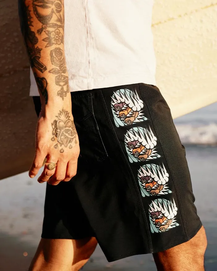 Billabong Pro Boardshorts Skulls D Bah Pro 18034 Boardshorts Black 8211 Men