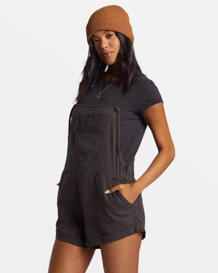 Billabong Rompers and Jumpsuits Wild Pursuit Romper Off Black 8211 Women Billabong Rompers and Jumpsuits Wild Pursuit Romper Off Black 8211 Women