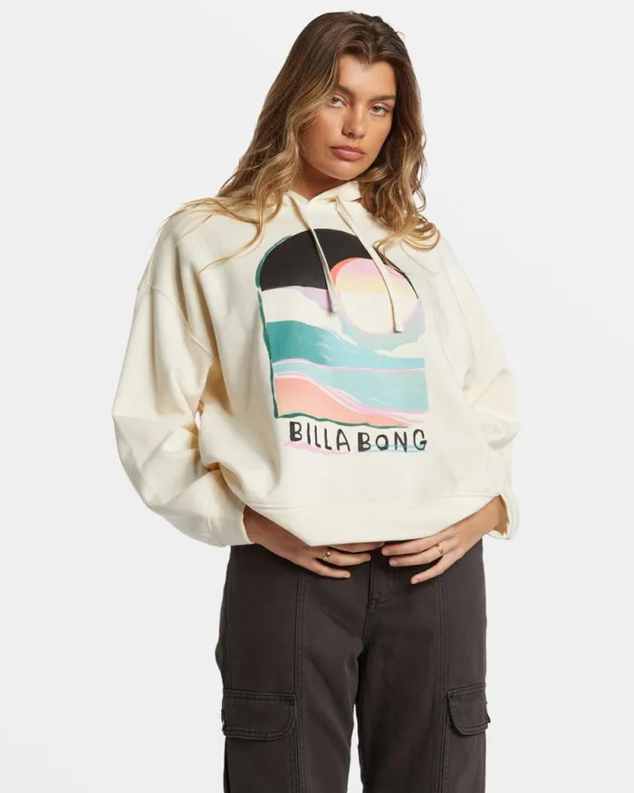 Billabong Sweatshirts and Fleece Keep It Up Hoodie White Cap 8211 Women