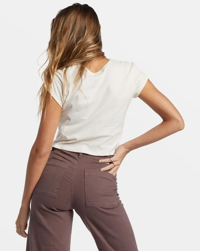 Billabong Tops Daily TShirt Whitecap 8211 Women Billabong Tops Daily TShirt Whitecap 8211 Women