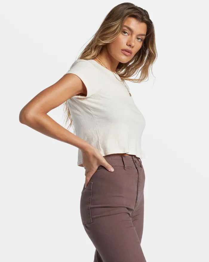 Billabong Tops Daily TShirt Whitecap 8211 Women Billabong Tops Daily TShirt Whitecap 8211 Women