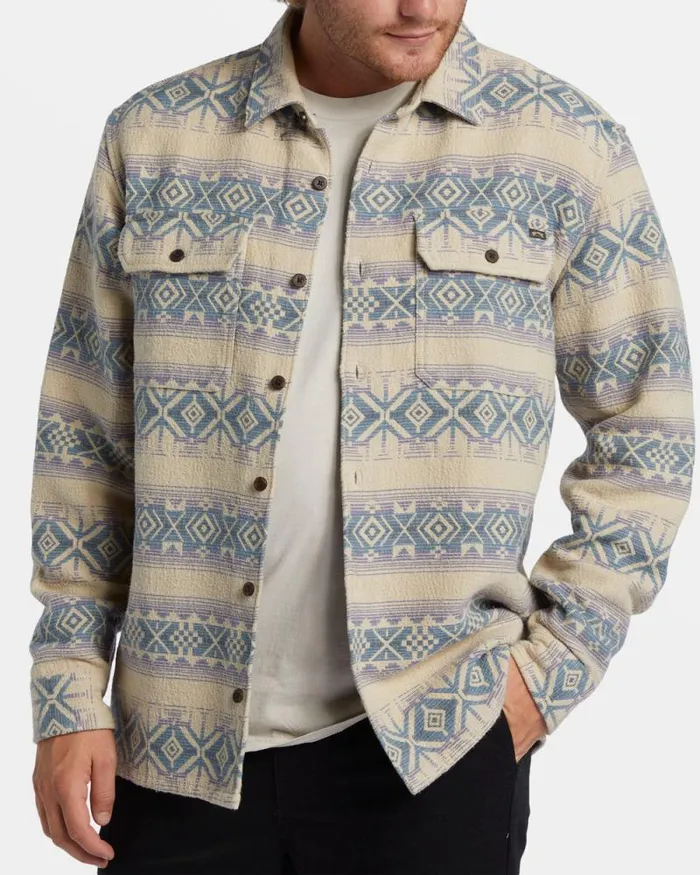 Billabong Wave Washed Essentials Offshore Jacquard Flannel Long Sleeve Shirt Taupe 8211 Men Billabong Wave Washed Essentials Offshore Jacquard Flannel Long Sleeve Shirt Taupe 8211 Men