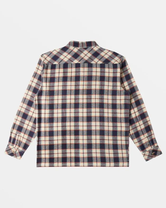 Billabong Wave Washed Essentials Offshore Long Sleeve Flannel Shirt Dusty Navy 8211 Men Billabong Wave Washed Essentials Offshore Long Sleeve Flannel Shirt Dusty Navy 8211 Men