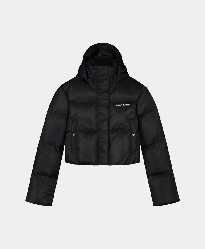 Black Epuff Cropped Jacket Women Daily Paper Jackets