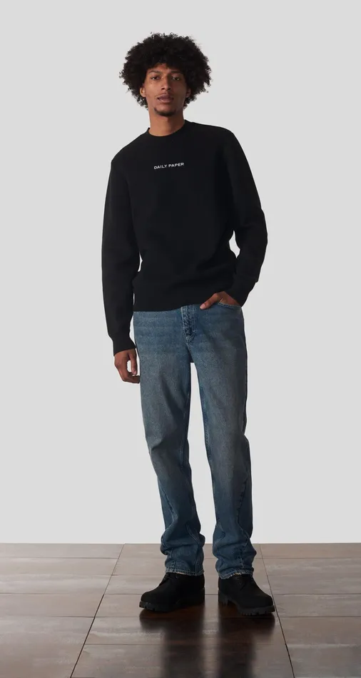 Black Etype Knit Sweater Men Daily Paper Knitwear