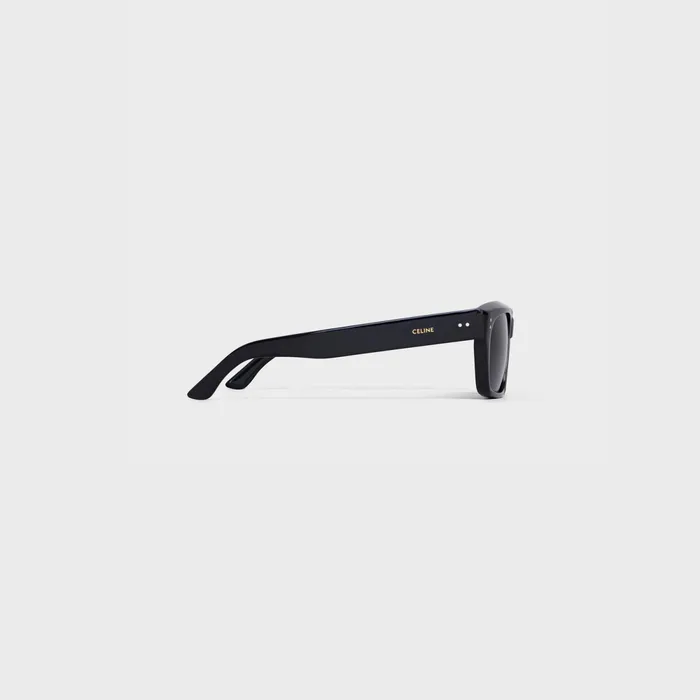Black Frame 01 Sunglasses In Acetate With Polarized Lenses Black Men CELINE SUNGLASSES