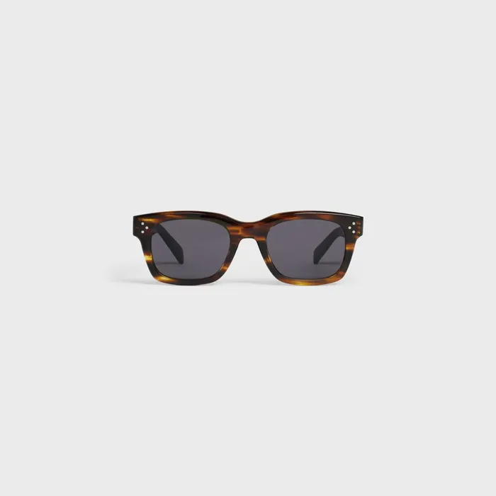 Black Frame 41 Sunglasses In Acetate Striped Havana Men CELINE SUNGLASSES