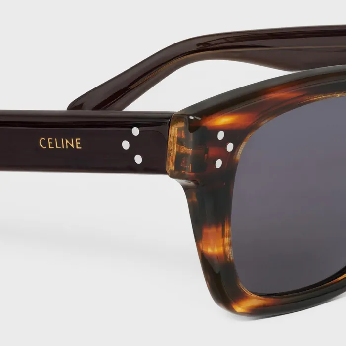 Black Frame 41 Sunglasses In Acetate Striped Havana Men CELINE SUNGLASSES Black Frame 41 Sunglasses In Acetate Striped Havana Men CELINE SUNGLASSES