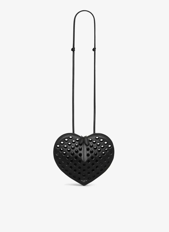 Black LE CUR BAG IN PERFORATED LAMBSKIN Women Alaa CrossBody Bags