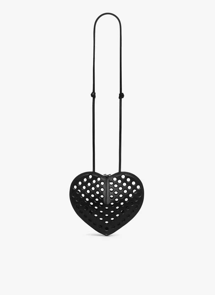 Black LE CUR BAG IN PERFORATED LAMBSKIN Women Alaa CrossBody Bags
