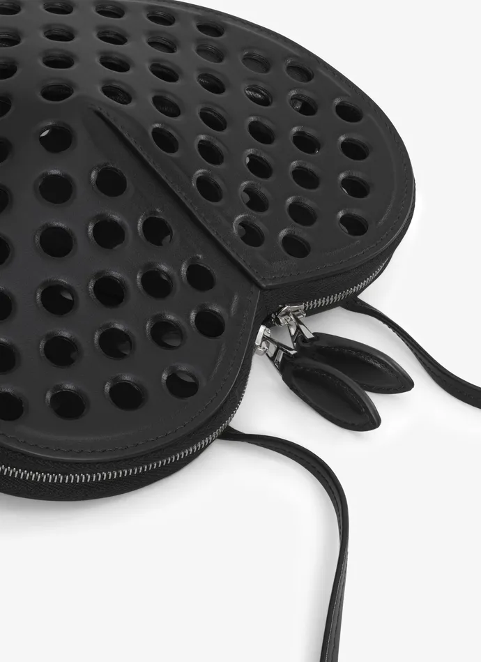 Black LE CUR BAG IN PERFORATED LAMBSKIN Women Alaa CrossBody Bags