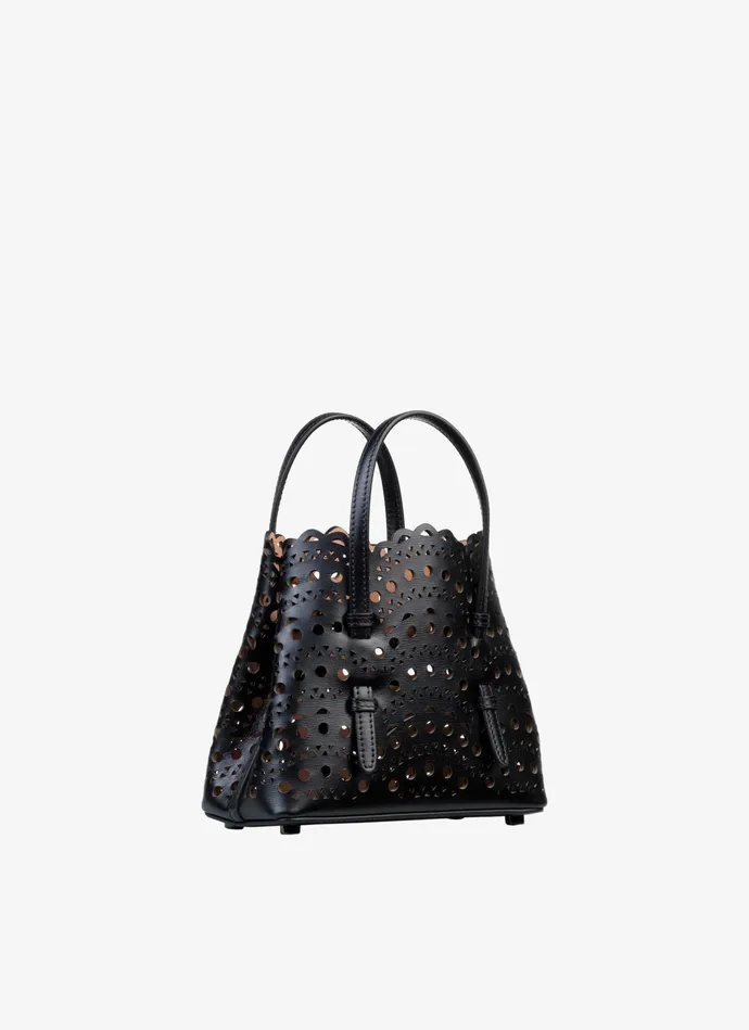 Black Mina 16 Bag In Vienne Wave Lux Calfskin Women Alaa Le Mina Black Mina 16 Bag In Vienne Wave Lux Calfskin Women Alaa Le Mina