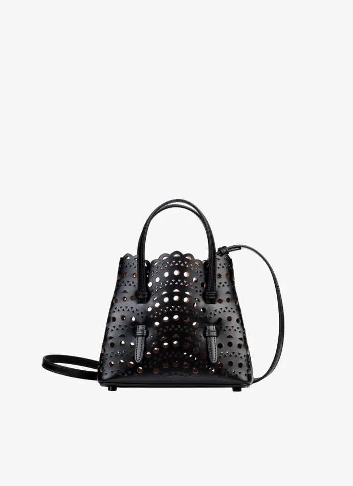 Black Mina 16 Bag In Vienne Wave Lux Calfskin Women Alaa Le Mina Black Mina 16 Bag In Vienne Wave Lux Calfskin Women Alaa Le Mina