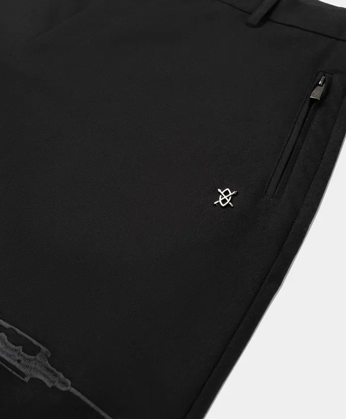 Black Oversized Riasat Pants Men Daily Paper Trousers