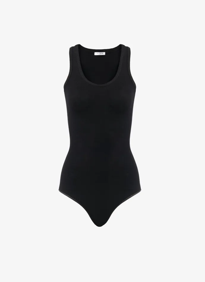 Black Tank Body Women Alaa Bodysuits and Leggings