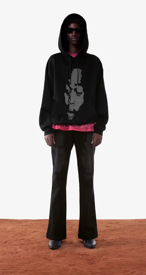 Black Wekafela Hoody Men Daily Paper Hoodies and Sweaters