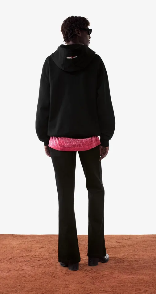 Black Wekafela Hoody Men Daily Paper Hoodies and Sweaters