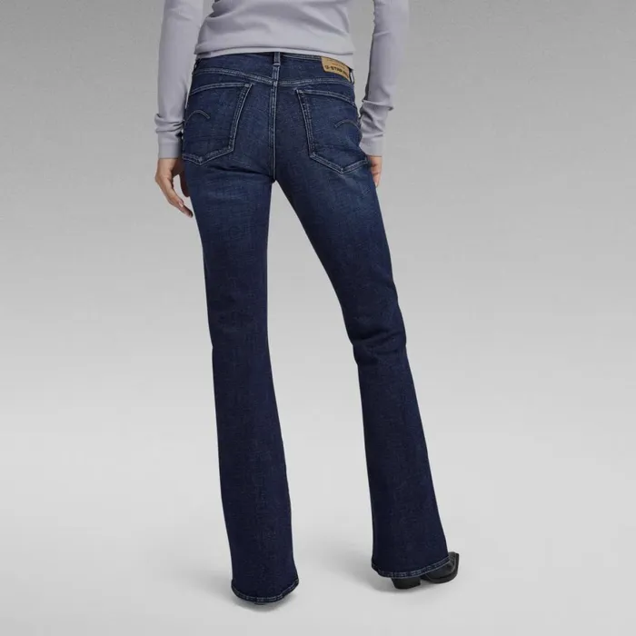 Bootcut and Flare Women GStar RAW 3301 Flare Jeans Worn In Himalayan Blue