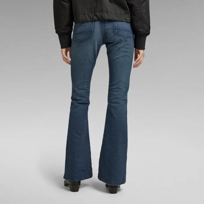 Bootcut and Flare Women GStar RAW 3301 Flare Jeans Worn In Rivulet