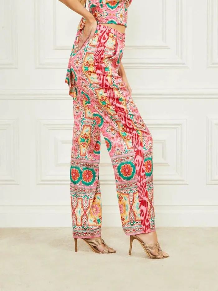 Bottoms Women Marciano Babylon Pant Babylon Blanket Print Bottoms Women Marciano Babylon Pant Babylon Blanket Print