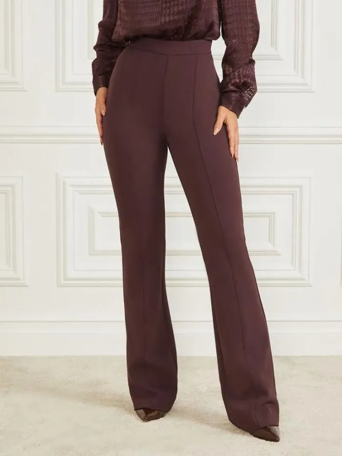 Bottoms Women Marciano Chloe Flared Pant Dark Bourbon